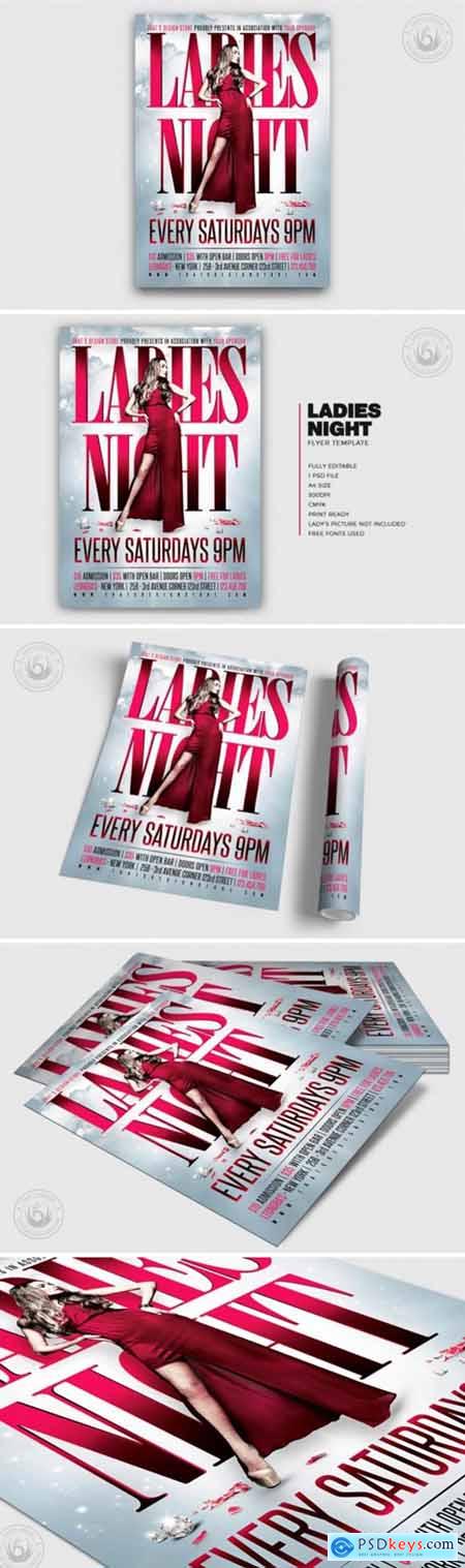 Ladies Night Flyer Poster Template V2 1745178