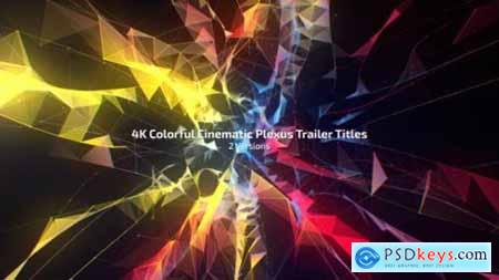 Videohive 4K Colorful Cinematic Plexus Trailer Titles (2 Versions) 22478842