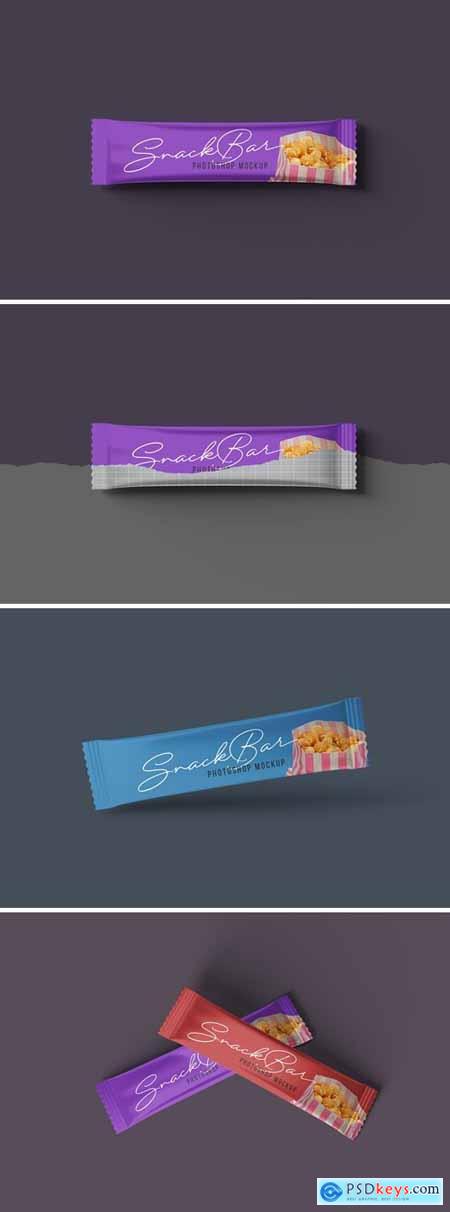 Snack Bar Packaging Mockups