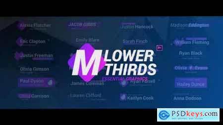 Videohive Modern Lower Thirds Essential Graphics 22534775