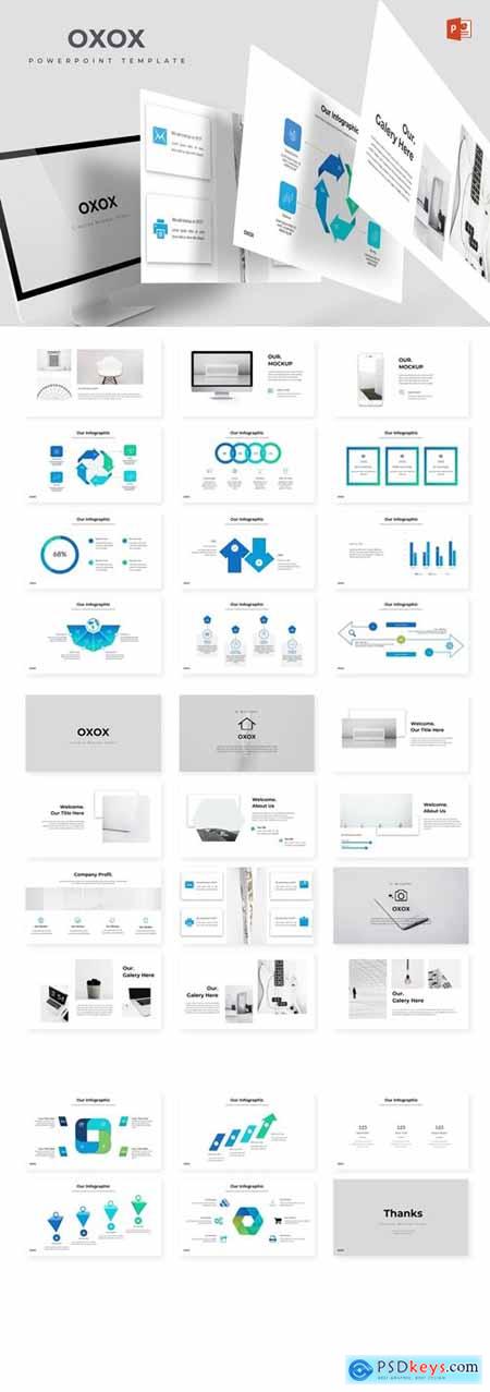Oxox Powerpoint, Keynote and Google Slides Templates
