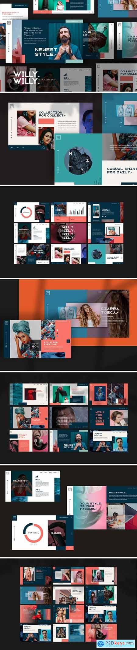 Willy Ui presentation Powerpoint, Keynote and Google Slides Templates