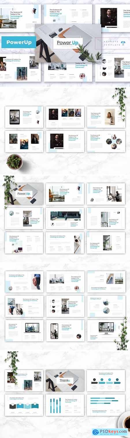 POWERUP - Company Profile Powerpoint, Keynote and Google Slides Templates
