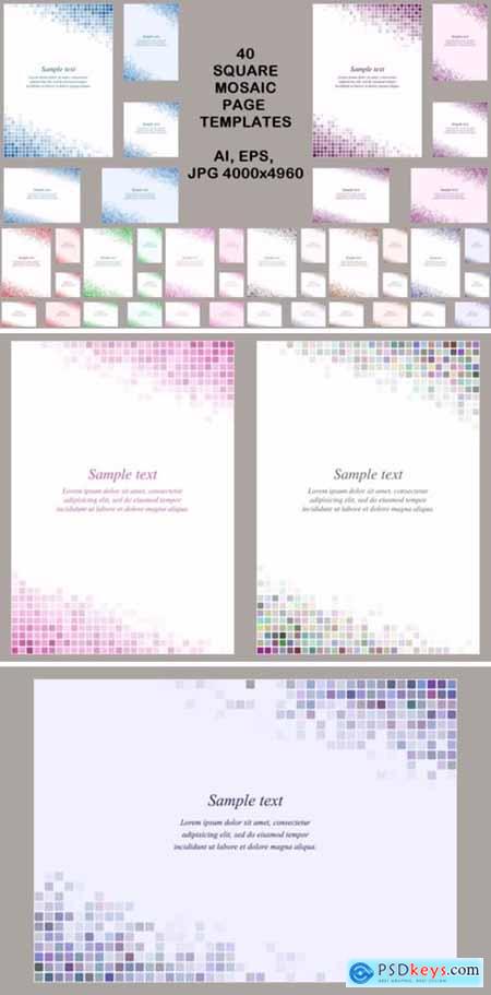 40 Square Mosaic Page Templates 1748660