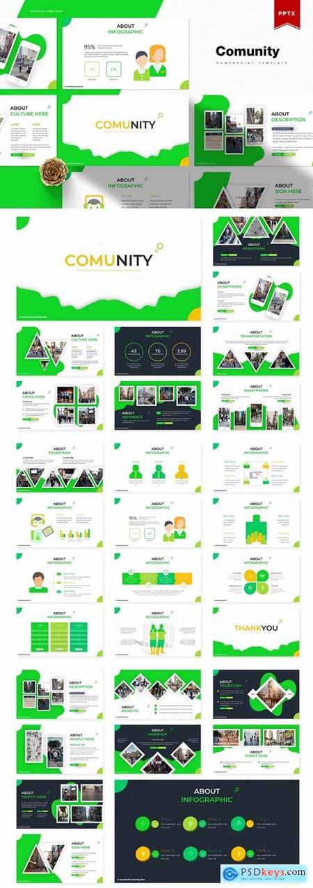 Comunity Powerpoint, Keynote and Google Slides Templates