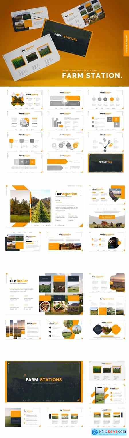 Farm Stations Powerpoint, Keynote and Google Slides Templates