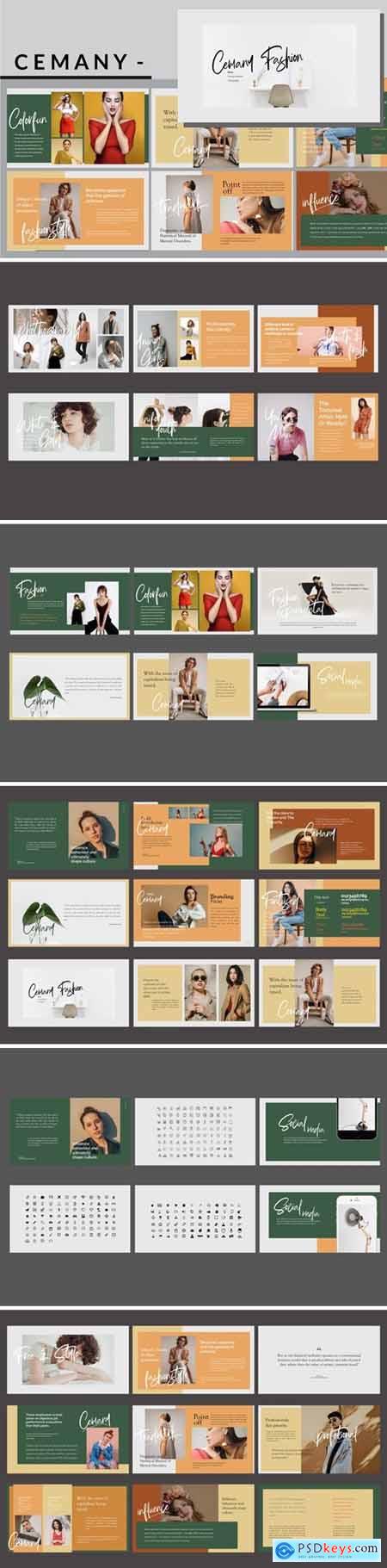 Cemany - Fashion Powerpoint, Keynote and Google Slides Templates