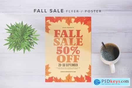 Fall Sale With Graphic Leaf