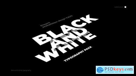 VideoHive Black And White - Titles And Typography 23821550