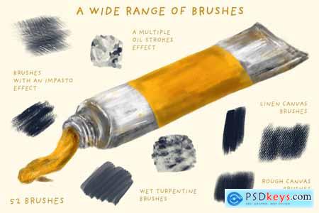 Oil Paint Brushes for Procreate 3514016