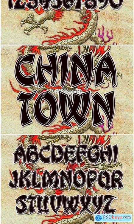 Chinese Dragon Font » Free Download Photoshop Vector Stock image Via