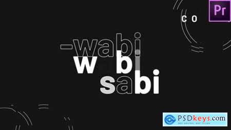 Videohive Wabi Sabi Minimal Titles Openers Pack for Premiere Pro 23990923