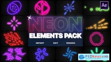 Videohive Neon Elements After Effects 24569896