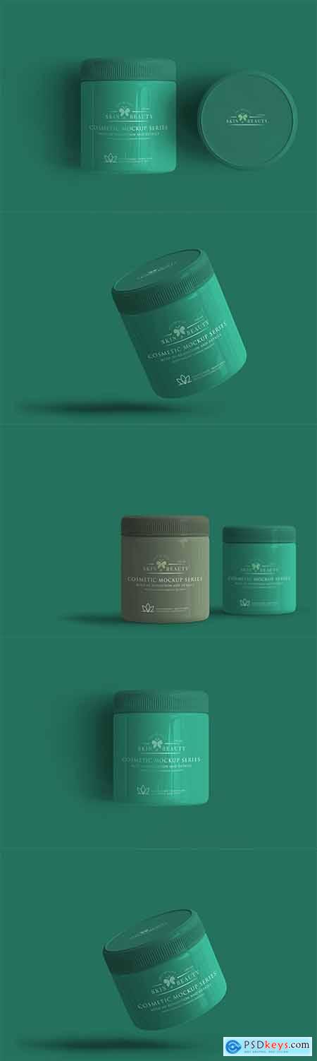 Cosmetic Jar PSD Mockup Pack