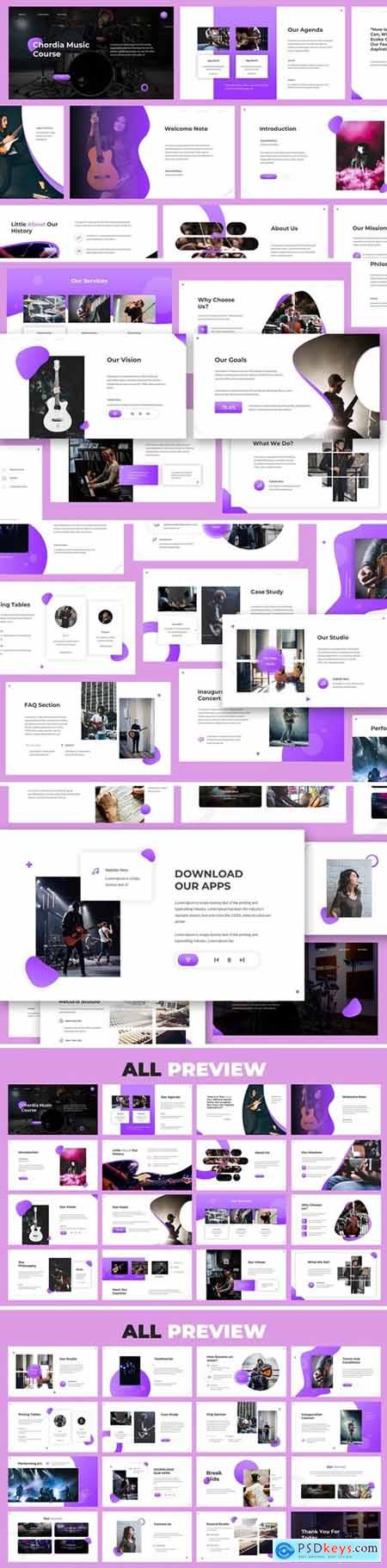 Chordia - Music Powerpoint Template 3954821
