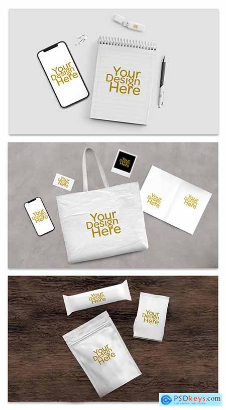 Business Collateral Merchandise Mockup Set 289167151