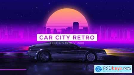 Videohive Car City Retro Vj Loops Background 24593403
