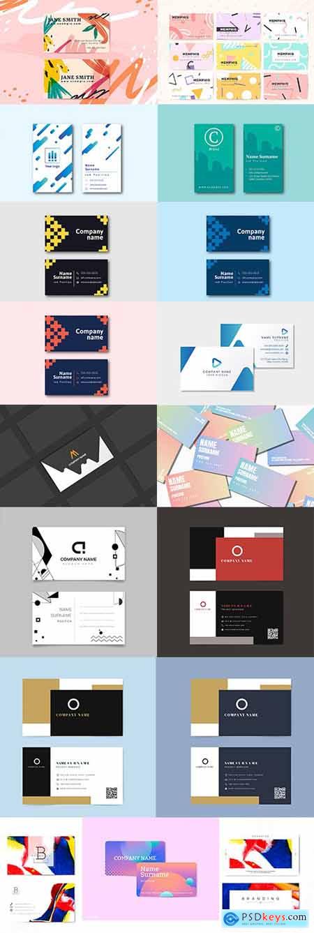 Set of Professional Business Card Templates vol6