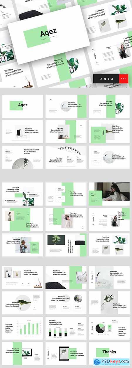 Aqez - Clean Powerpoint, Keynote and Google Slides Templates