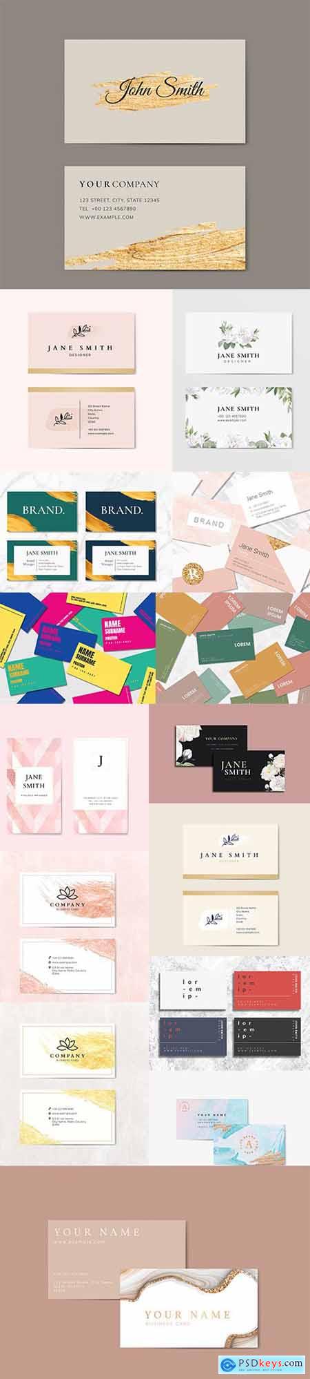 Set of Professional Business Card Templates vol5