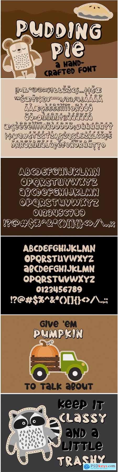 Pudding Pie Duo Font