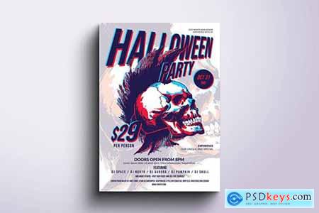 Funky Halloween Poster & Flyer v6