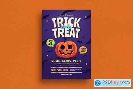 Halloween Trick or Treat Event Flyer