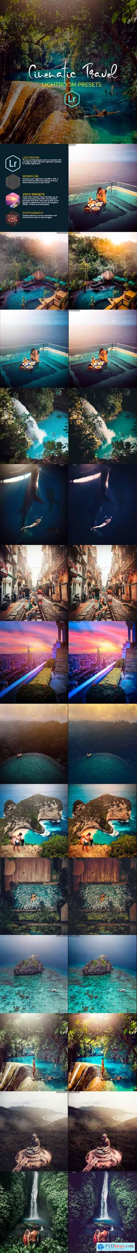 30 Cinematic Travel Lightroom Presets 24521243