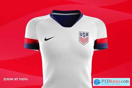 Women's Soccer Kit Mockup - Front 3985861