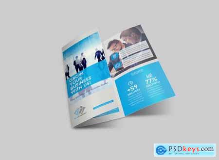 Blue Corporate Trifold