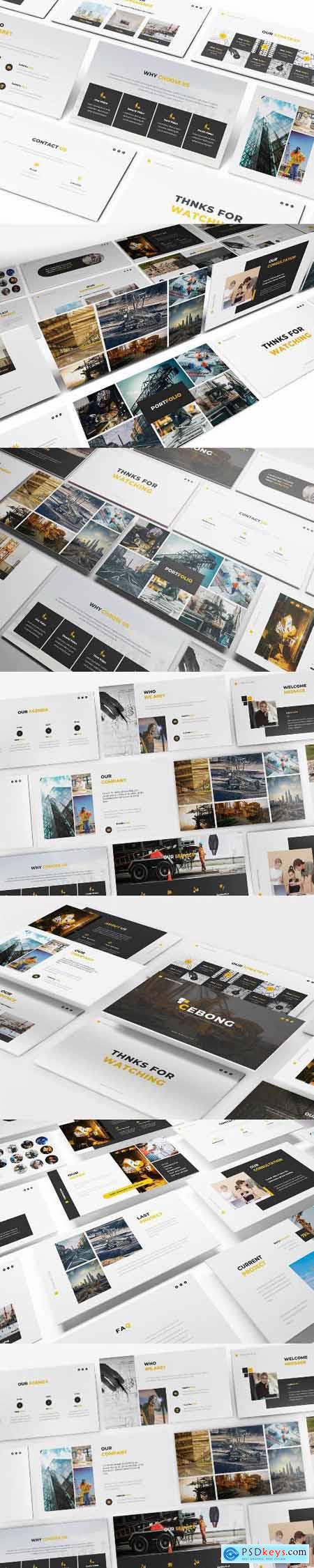 Construction Powerpoint, Keynote and Google Slides Templates