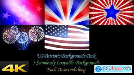 Videohive US Patriotic Backgrounds Pack 24624379