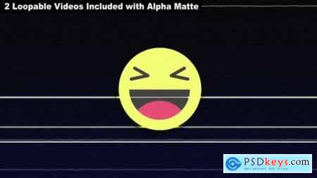 Videohive Glitch Smiling Emoji Package 24623478