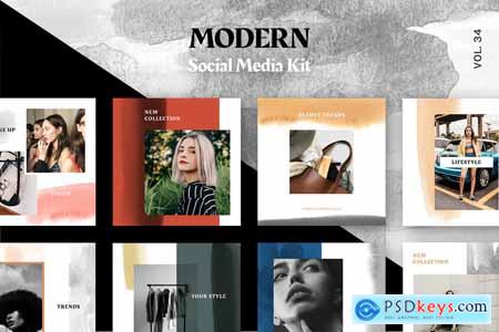 Modern Social Media Kit (Vol. 34) 4117919