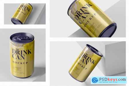 Small Drink Can Mock-Up