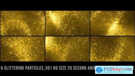 Videohive Glittering Particles Pack Gold V01 24627515