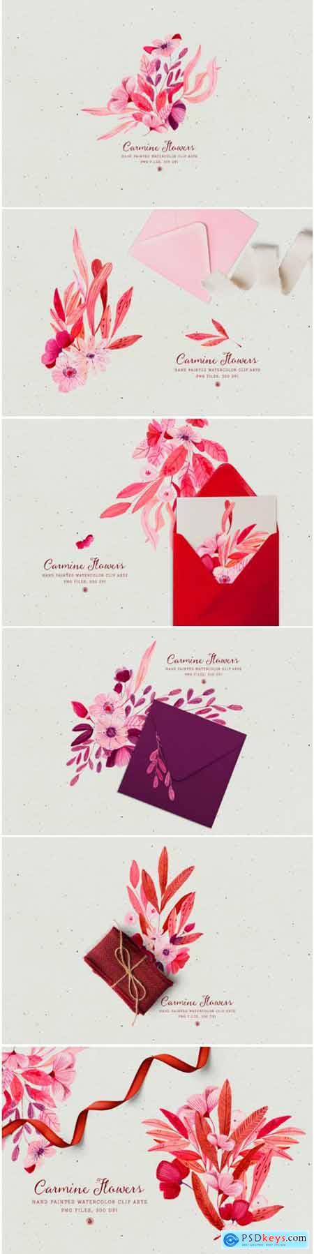 Carmine Flowers 1778086