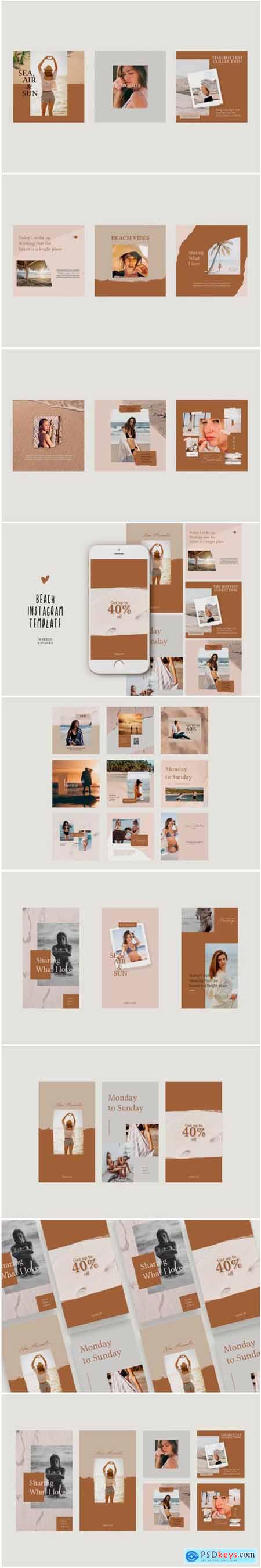 Beach Instagram Templates 1778639