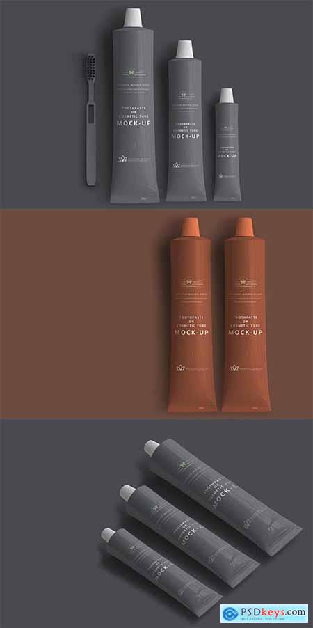 Download Toothpaste Cosmetic Tube PSD Mockup Pack » Free Download ...