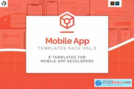 Mobile App Templates Pack v2 4017509