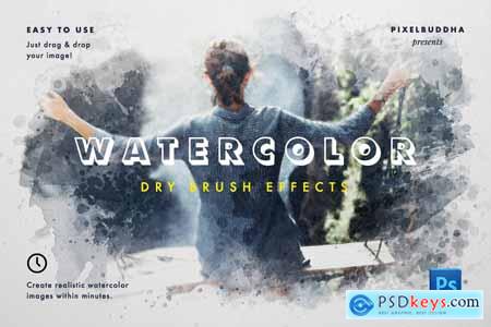 Watercolor Dry Brush Effects 4113863