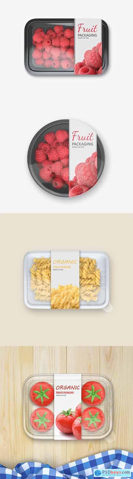 Plastic Food Container PSD Mock up Set