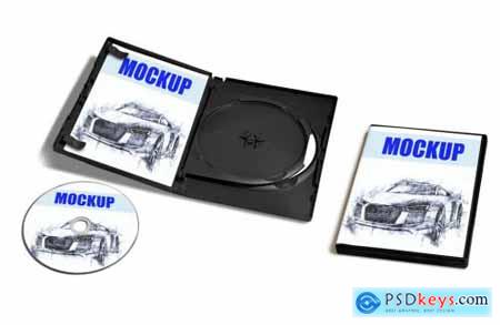 DVD CD packaging Mockup