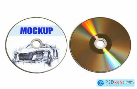 Recto Verso Dvd-Cd-Disc mockup