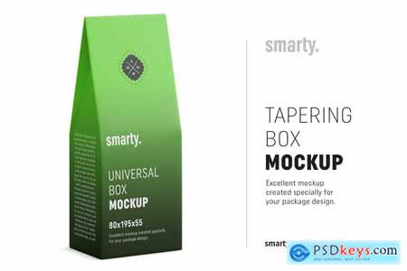 Tapering box mockup 3752472