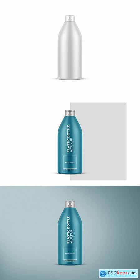 Plastic Matte Shampoo Bottle Mockup 285529150