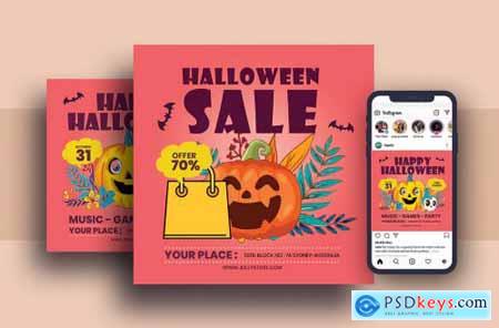 Halloween Festival Flyer & Instagram Post Design