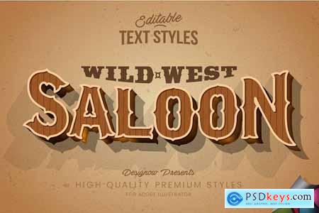 Cowboy Western Saloon Text Style 3752116