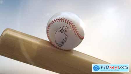 Videohive Baseball Logo On Ball 24692344
