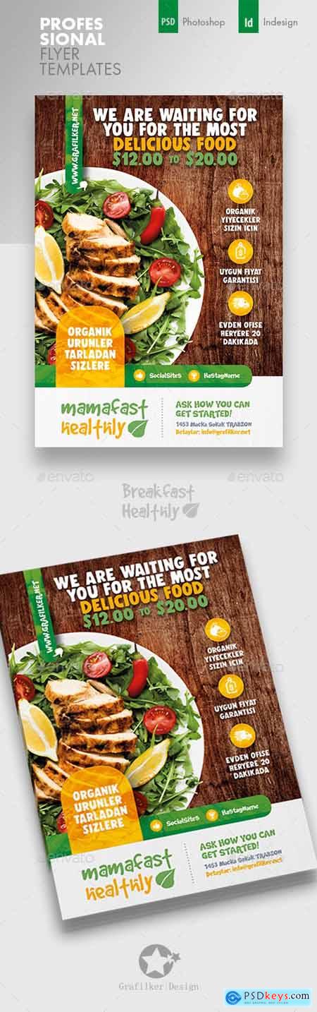 Healthy Food Flyer Templates 24535664